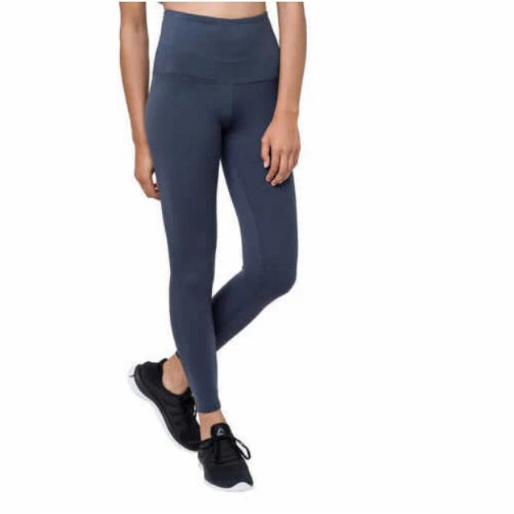 TUFF ATHLETICS Ladies' High Waisted Legging with Pockets, Black S | Blue L